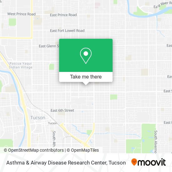 Mapa de Asthma & Airway Disease Research Center