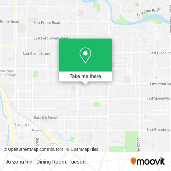 Arizona Inn - Dining Room map
