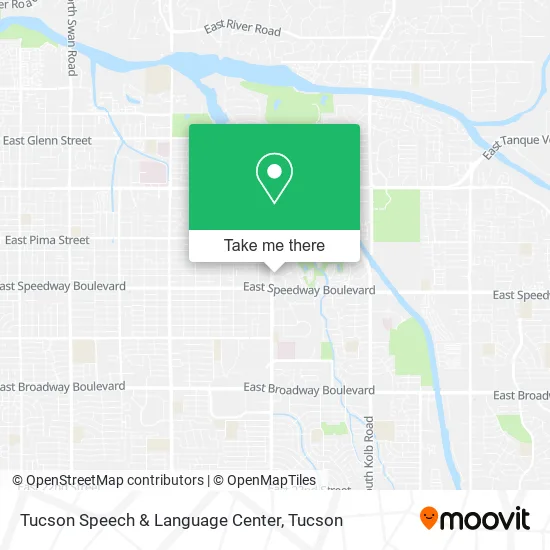 Mapa de Tucson Speech & Language Center