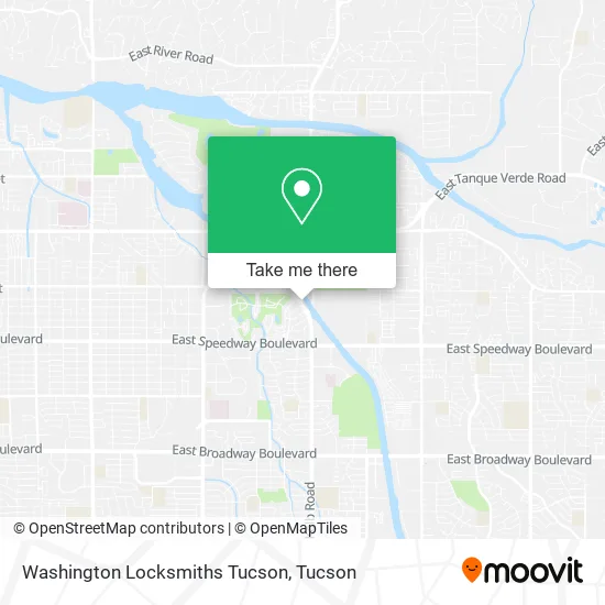 Washington Locksmiths Tucson map