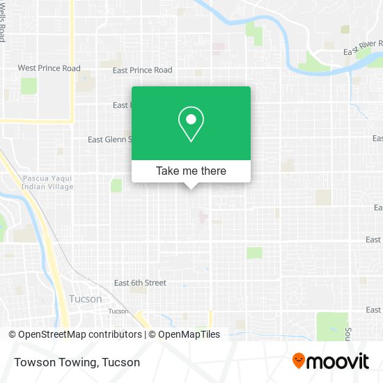 Towson Towing map