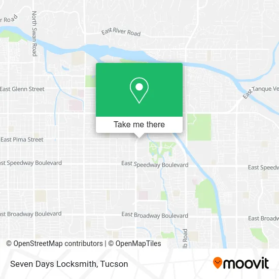 Seven Days Locksmith map