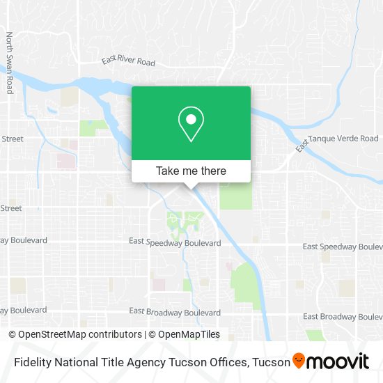 Fidelity National Title Agency Tucson Offices map