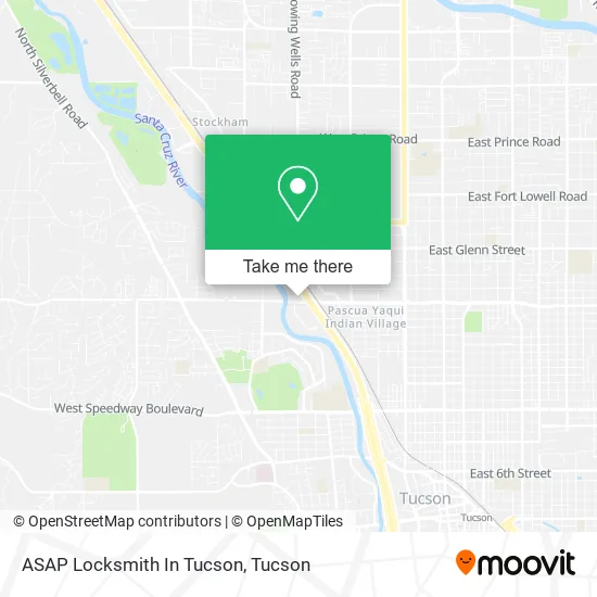 ASAP Locksmith In Tucson map