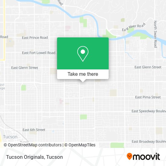 Tucson Originals map