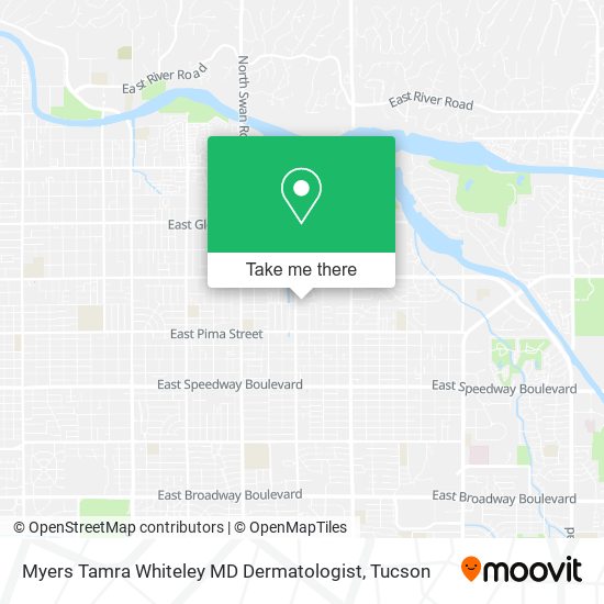 Mapa de Myers Tamra Whiteley MD Dermatologist