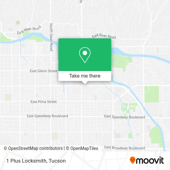 1 Plus Locksmith map