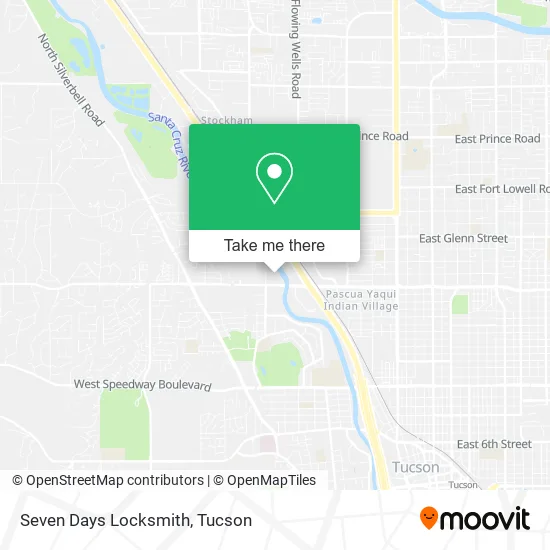 Seven Days Locksmith map