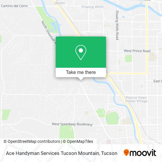 Mapa de Ace Handyman Services Tucson Mountain