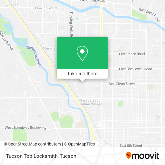 Tucson Top Locksmith map