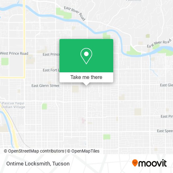 Ontime Locksmith map