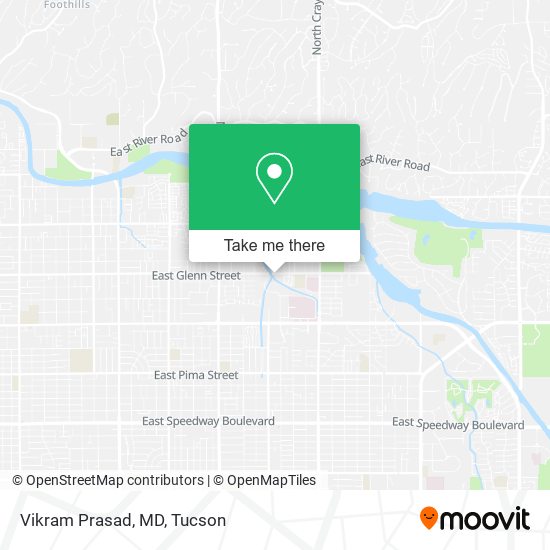 Mapa de Vikram Prasad, MD