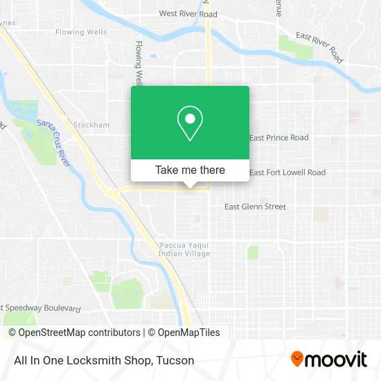 All In One Locksmith Shop map