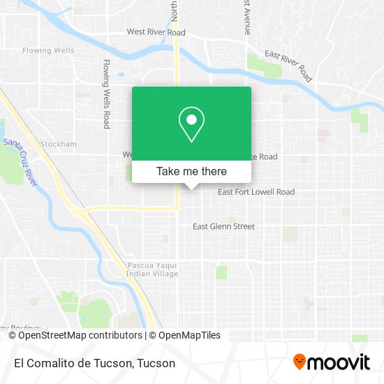 El Comalito de Tucson map