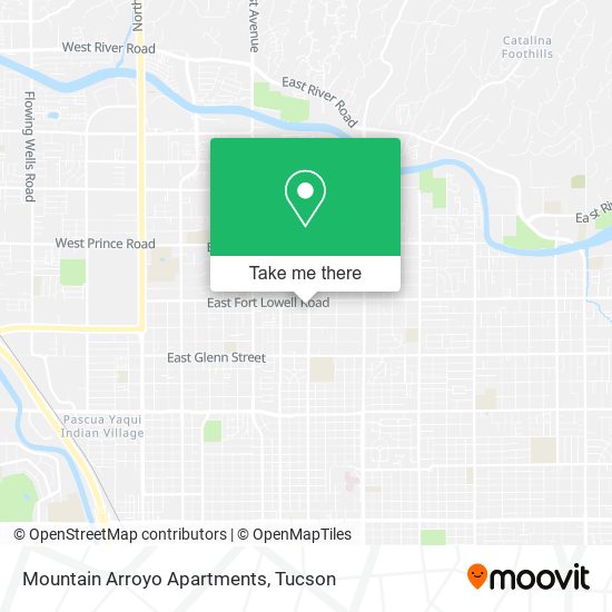 Mountain Arroyo Apartments map