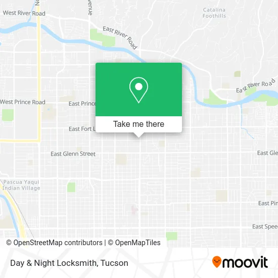 Day & Night Locksmith map