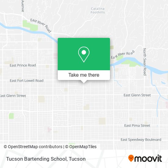 Tucson Bartending School map
