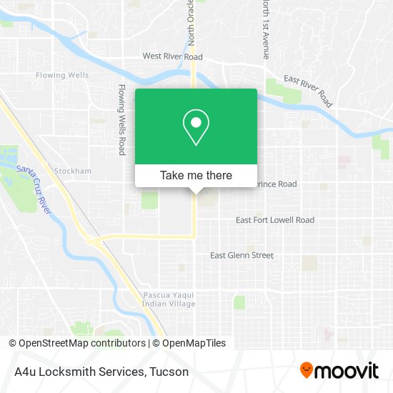 A4u Locksmith Services map