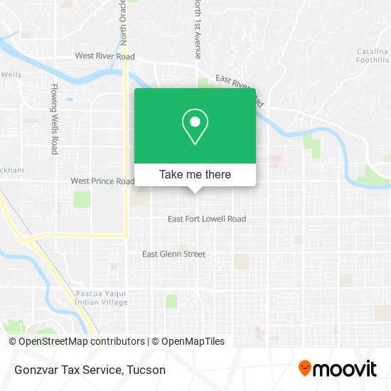 Gonzvar Tax Service map