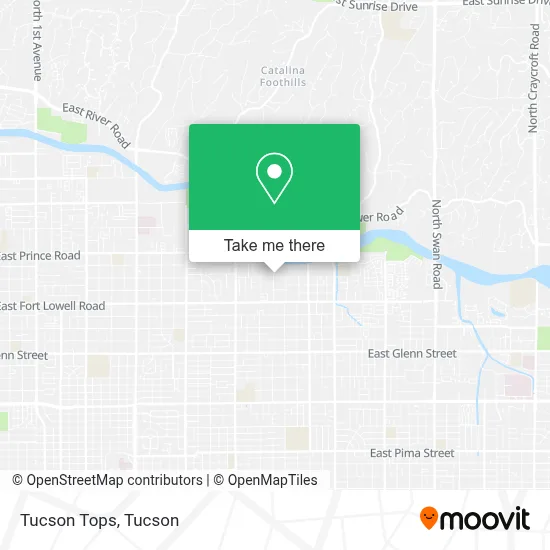 Tucson Tops map