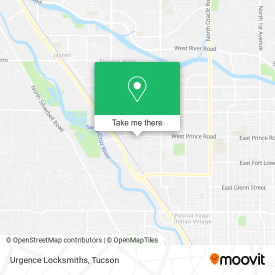 Urgence Locksmiths map