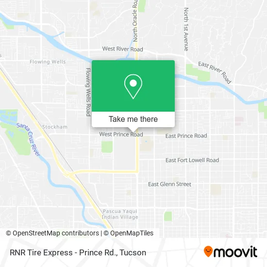 RNR Tire Express - Prince Rd. map