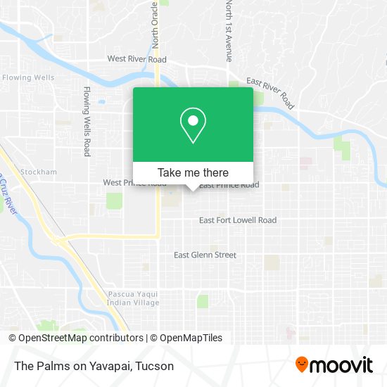 The Palms on Yavapai map
