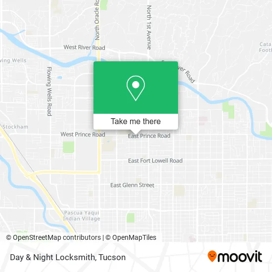 Day & Night Locksmith map