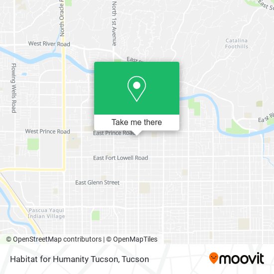 Habitat for Humanity Tucson map