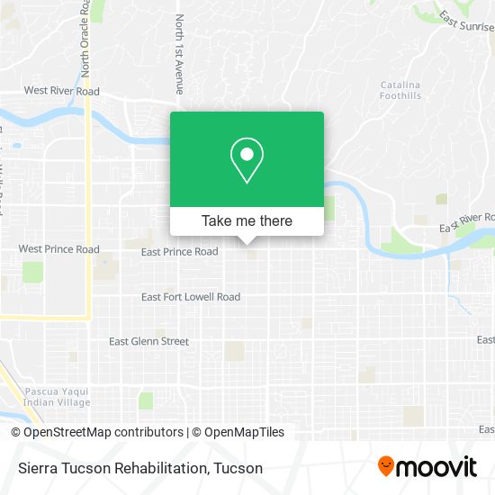 Sierra Tucson Rehabilitation map