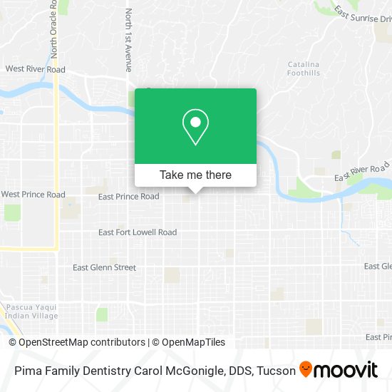Mapa de Pima Family Dentistry Carol McGonigle, DDS