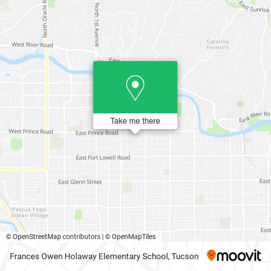 Frances Owen Holaway Elementary School map