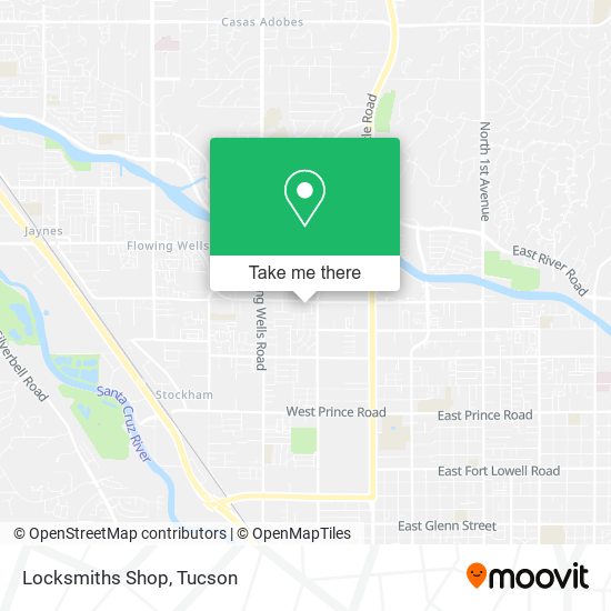 Mapa de Locksmiths Shop