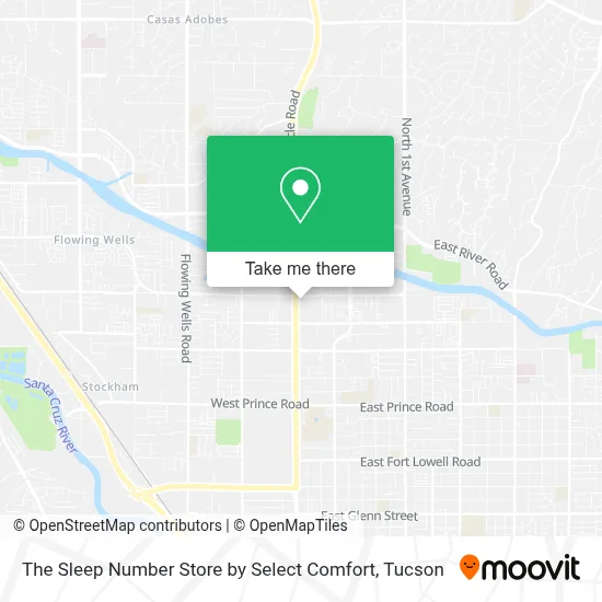 The Sleep Number Store by Select Comfort map