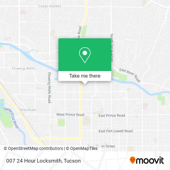 007 24 Hour Locksmith map