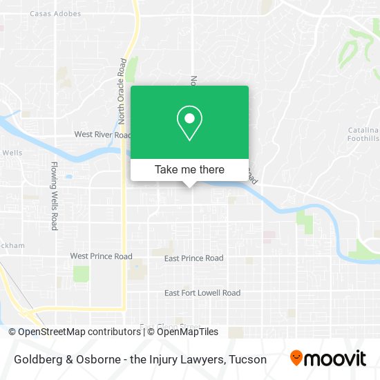 Mapa de Goldberg & Osborne - the Injury Lawyers