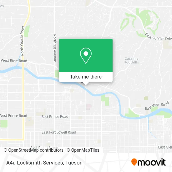 A4u Locksmith Services map