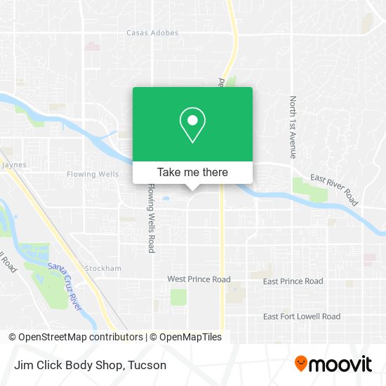 Jim Click Body Shop map