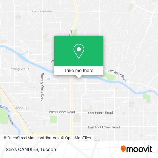 Mapa de See's CANDIES