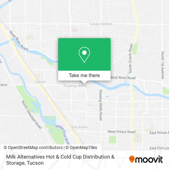 Milk Alternatives Hot & Cold Cup Distribution & Storage map