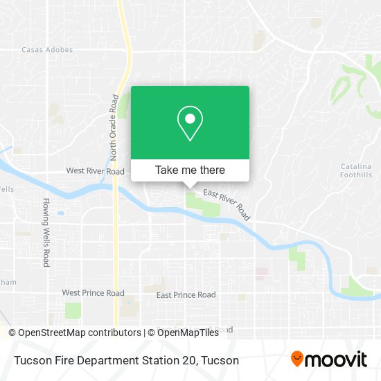 Tucson Fire Department Station 20 map