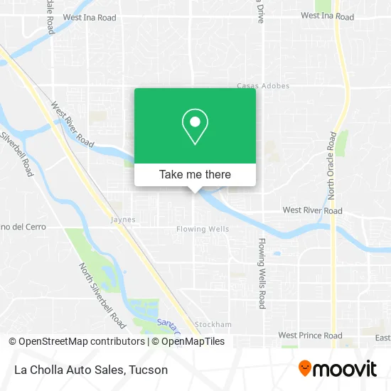 La Cholla Auto Sales map