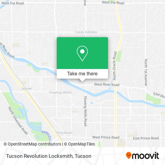 Mapa de Tucson Revolution Locksmith