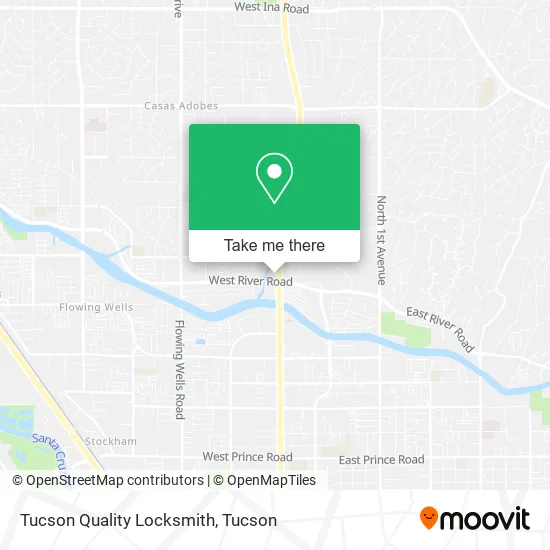 Tucson Quality Locksmith map