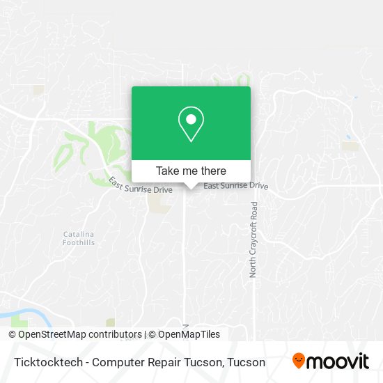 Ticktocktech - Computer Repair Tucson map