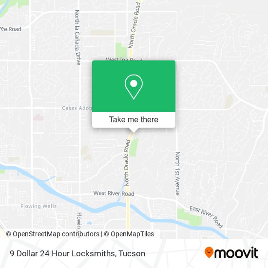 9 Dollar 24 Hour Locksmiths map