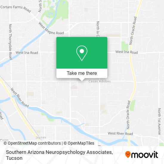 Mapa de Southern Arizona Neuropsychology Associates