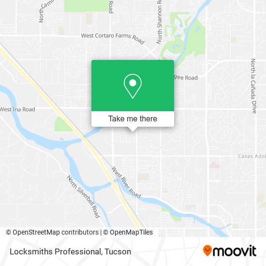 Mapa de Locksmiths Professional