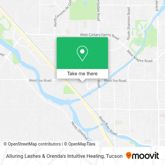 Alluring Lashes & Orenda's Intuitive Healing map