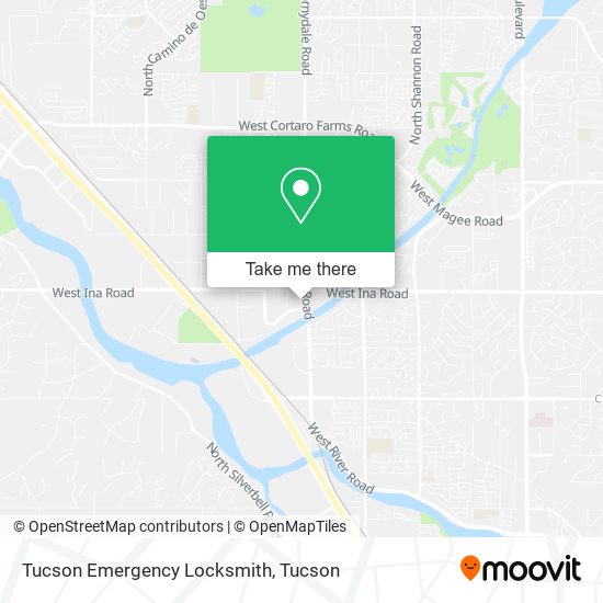 Mapa de Tucson Emergency Locksmith